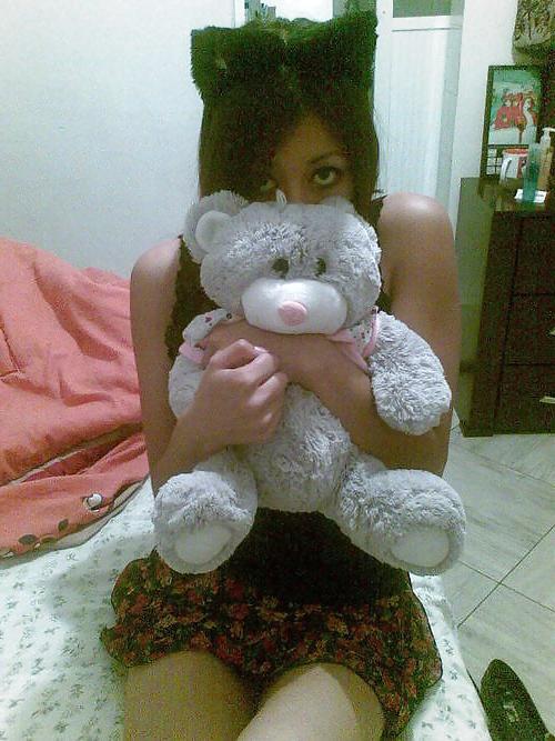 10P Little Latina as a cat!