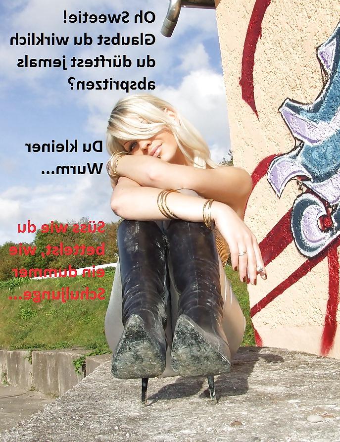 16P Femdom captions german