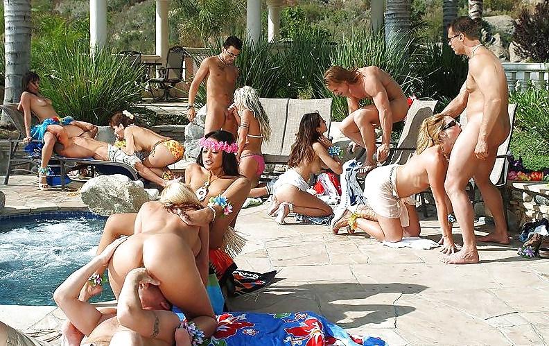 25P Poolside orgies