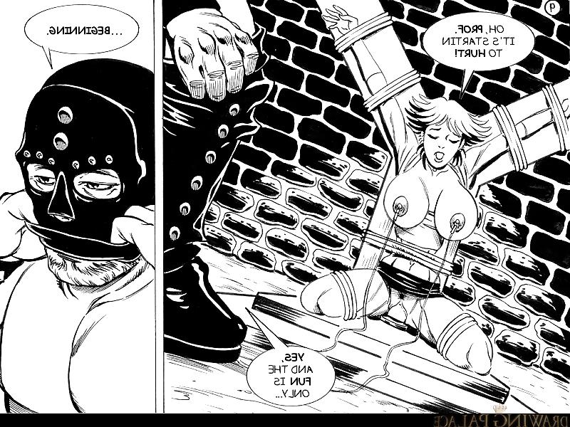 9P D-X makes terrific BDSM comics with a strong dungeon vibe