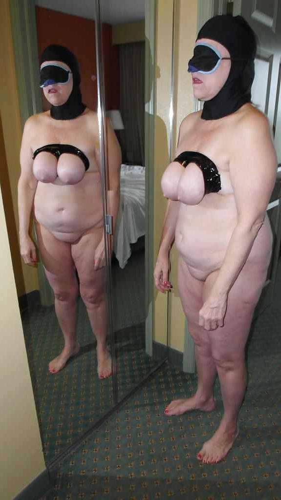 8P Blindfold Mature BBW Sub Slut
