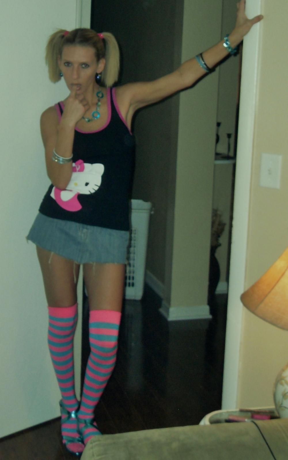 15P School Girl in PigTails