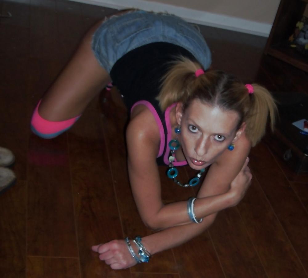 15P School Girl in PigTails
