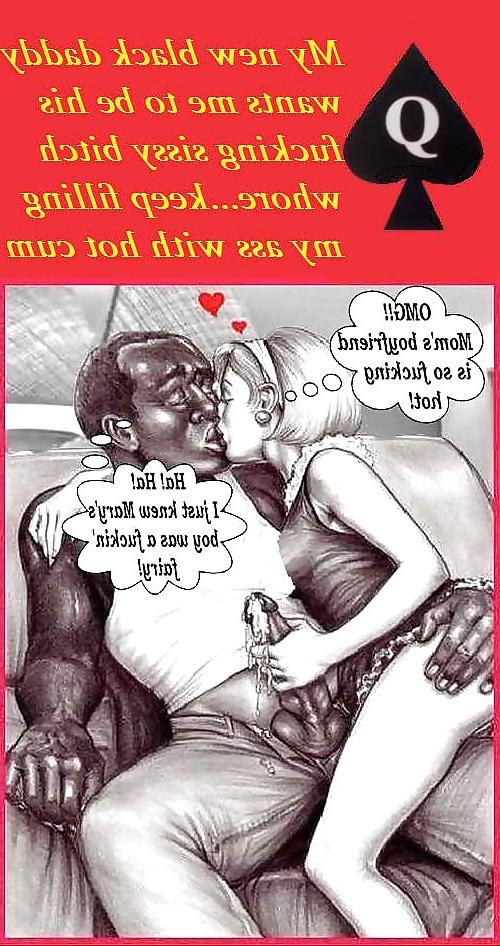 15P Interracial Captions: BBC's training their Sissys 4