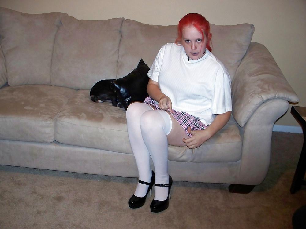 13P Ex-Wife In Sexy White Stockings