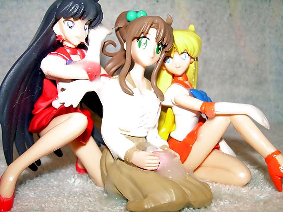 8P Yellow Towel - Sailor Scout Threesome
