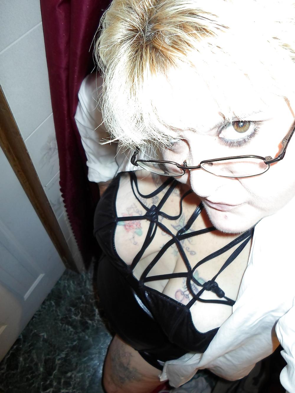 10P Naughty  school teacher poses