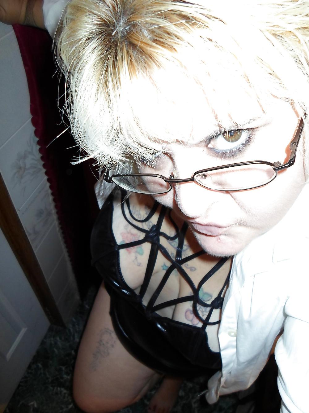 10P Naughty  school teacher poses