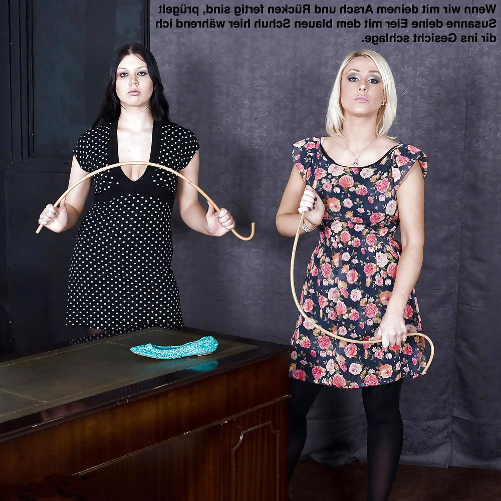 10P German Femdom and Shemaledom Captions