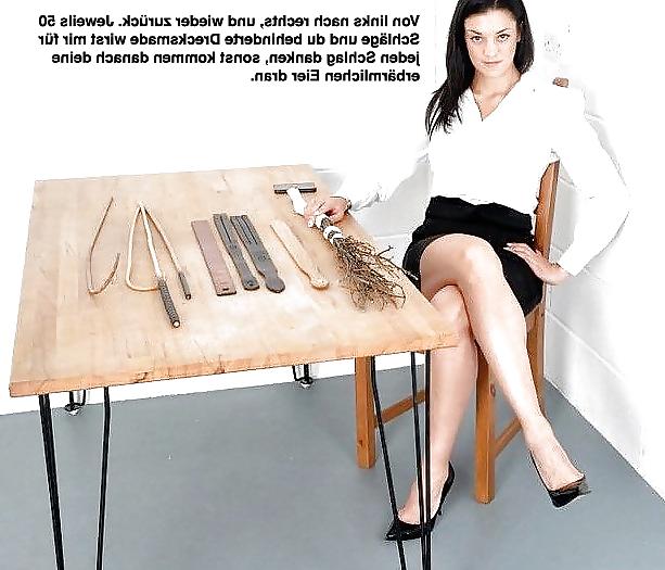 10P German Femdom and Shemaledom Captions