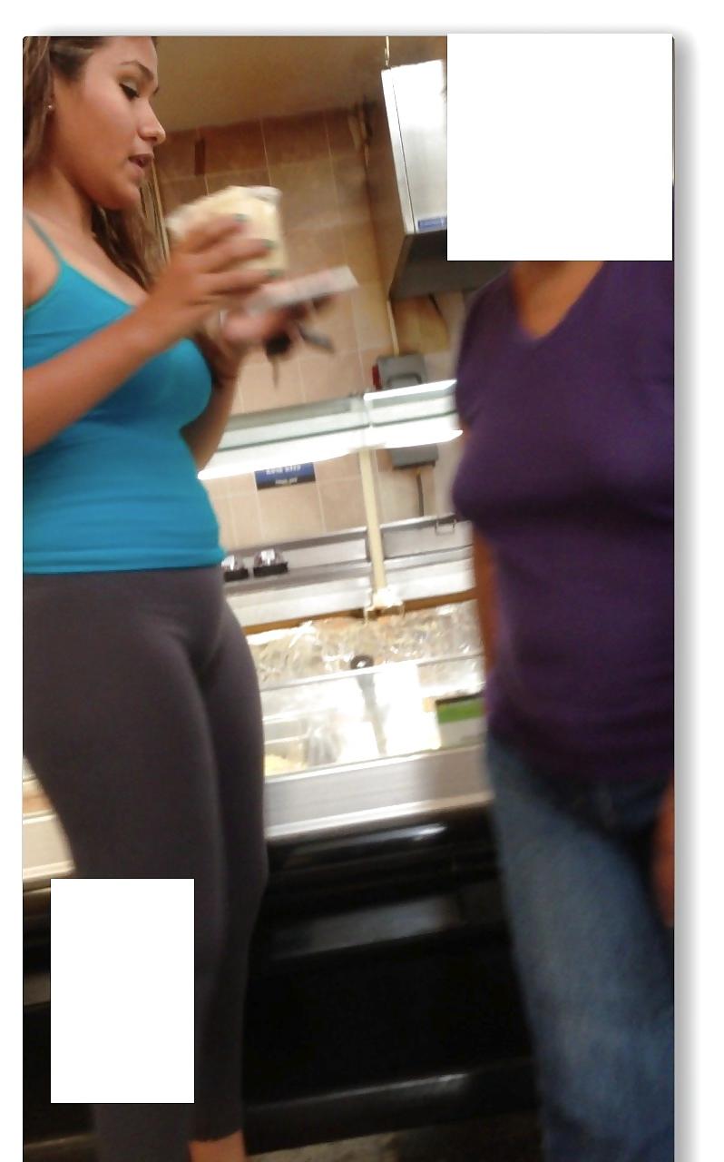 12P Latina mound and ass in tights 