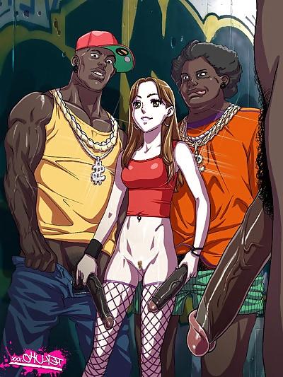 25P Interracial cartoons