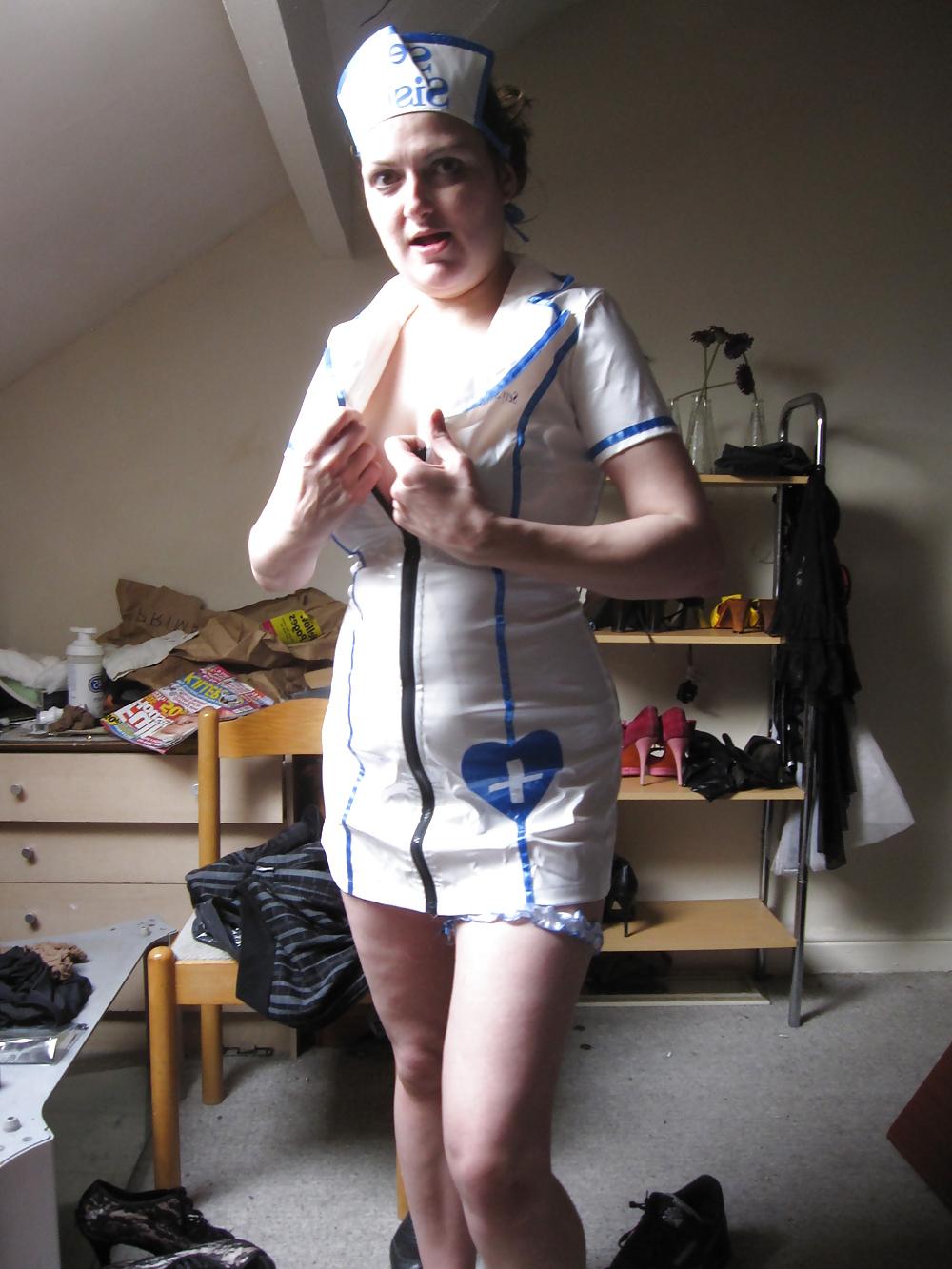 12P Abi bradford IN PVC NURSE UNIFORM