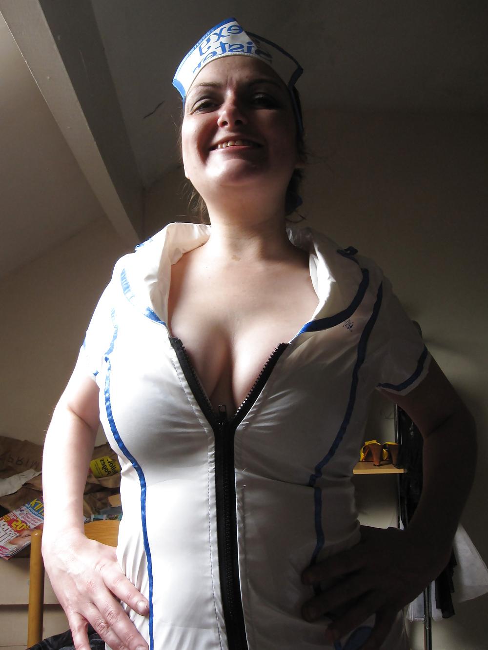 12P Abi bradford IN PVC NURSE UNIFORM