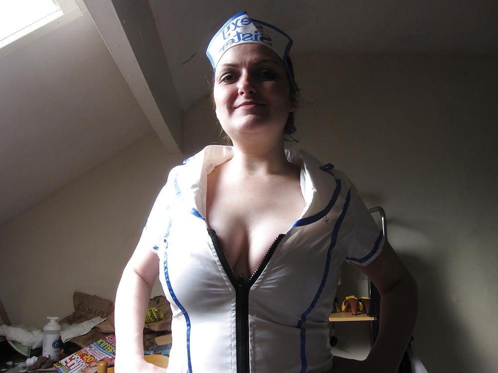 12P Abi bradford IN PVC NURSE UNIFORM