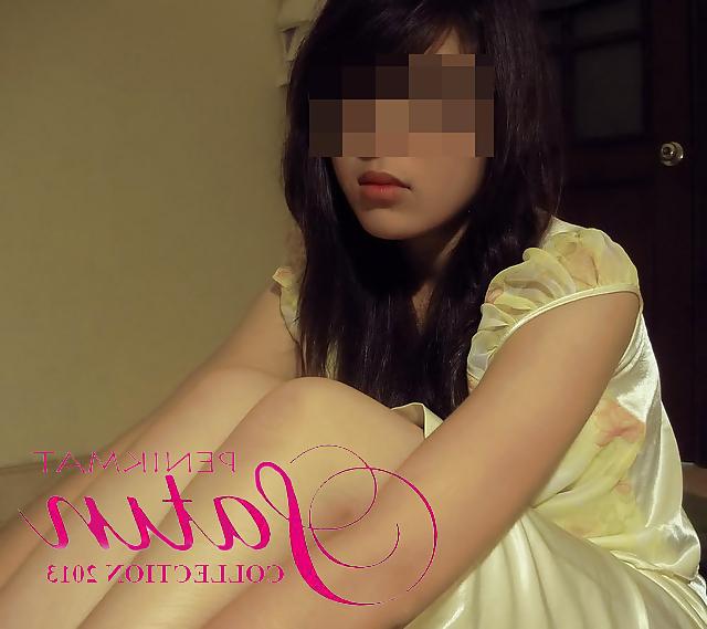 9P Sexy woman dressed in satin