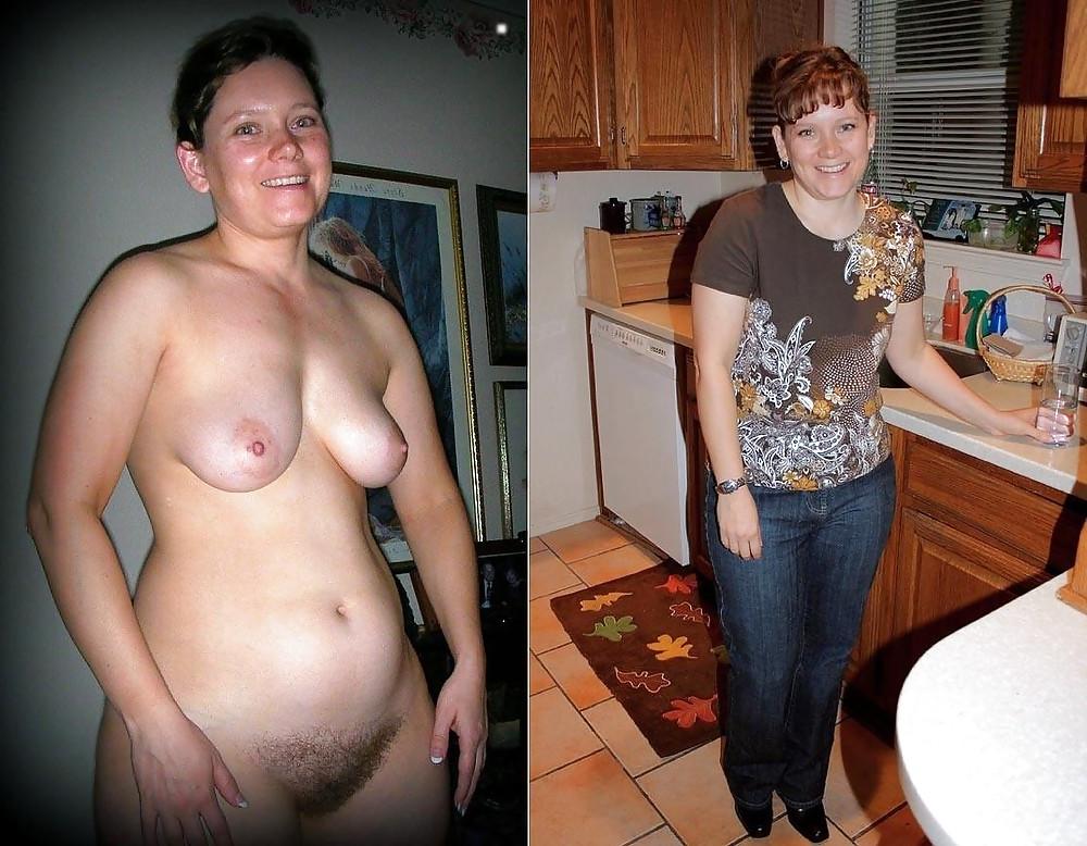 25P Dressed - Undressed Hairy Women