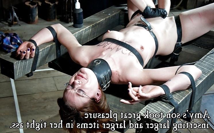 25P Used submissive mom captions
