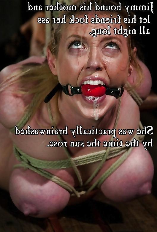 25P Used submissive mom captions