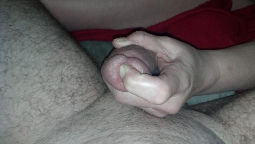 9P Pulling on my cock