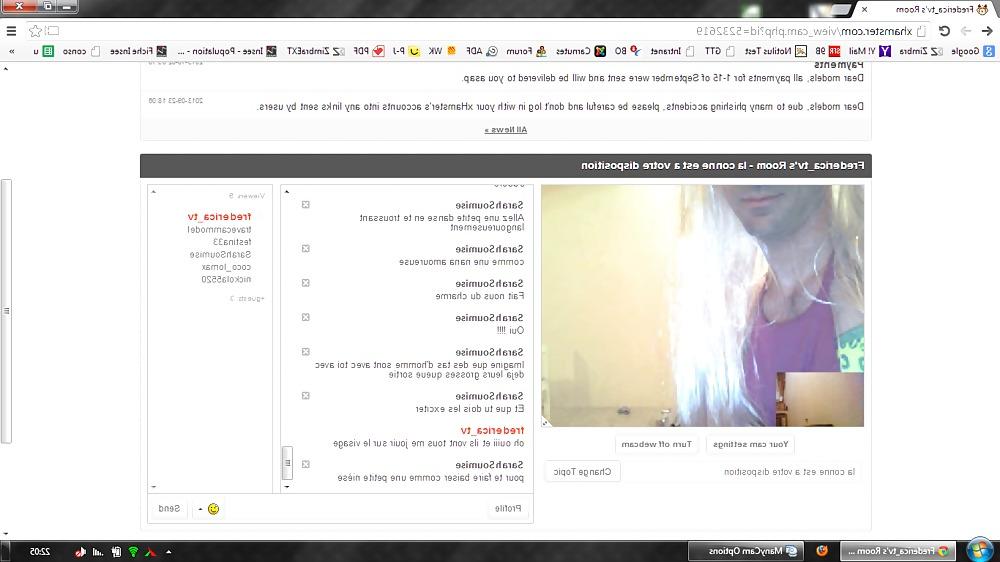 12P Session webcam en chienne