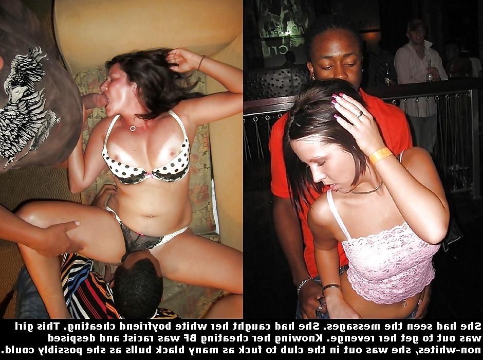 5P Interracial Caps Young White Women Going Black