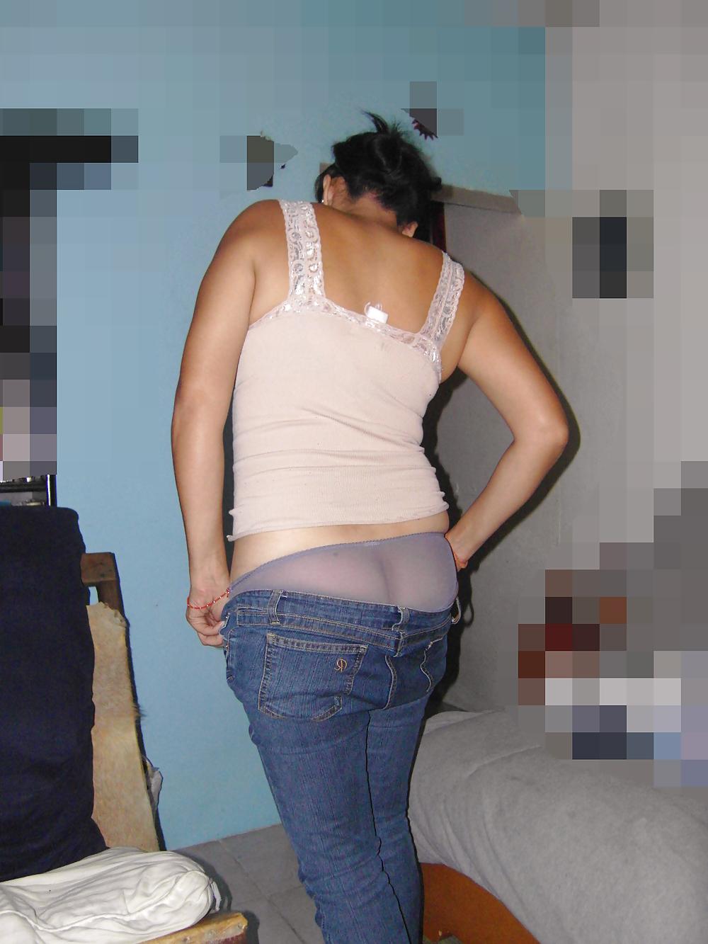 25P Latina mature transparent fullback panty