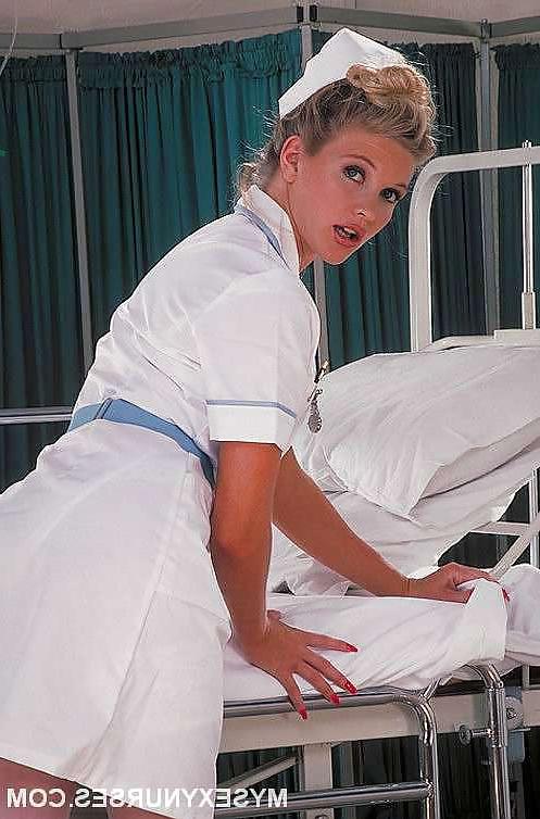 16P Nurse Strips and Plays With Herself
