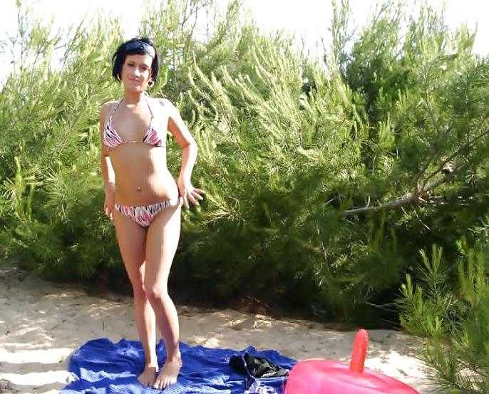6P Anja geil Teeny Girl Outdoor will ficken und blasen