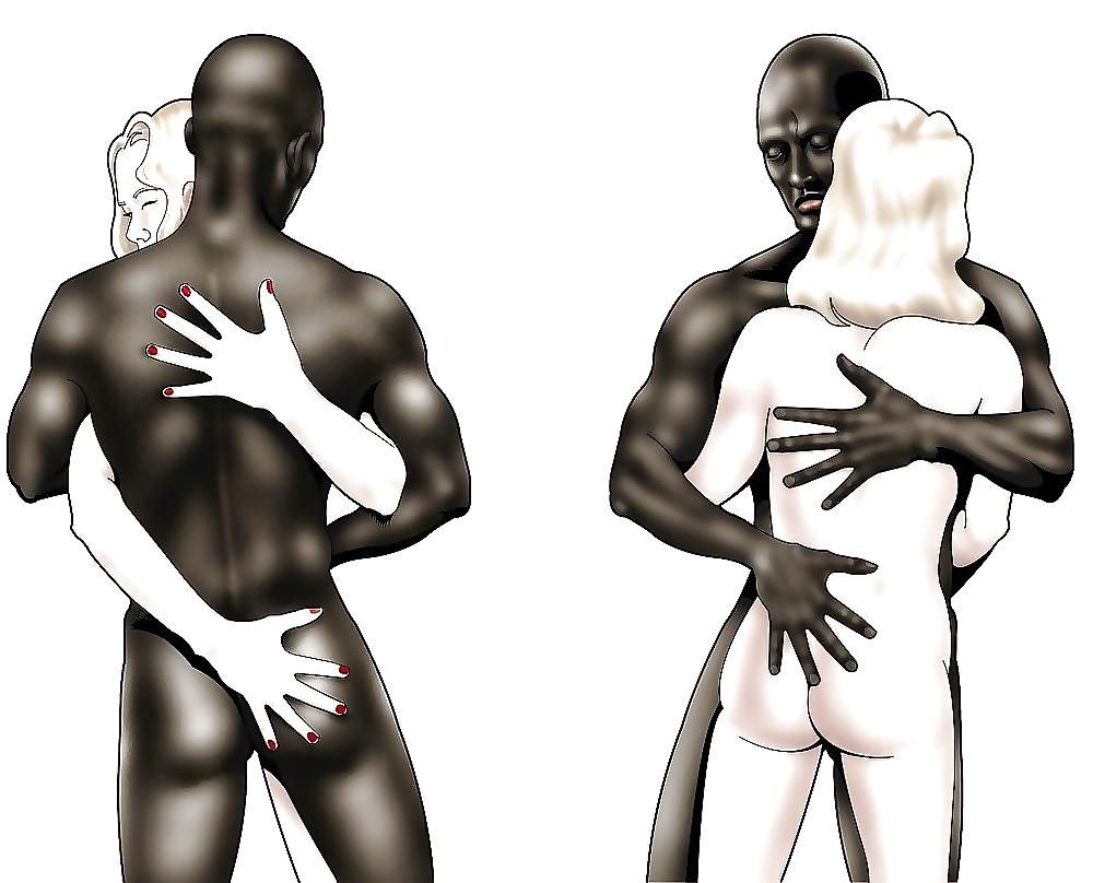 25P Interracial Cartoons
