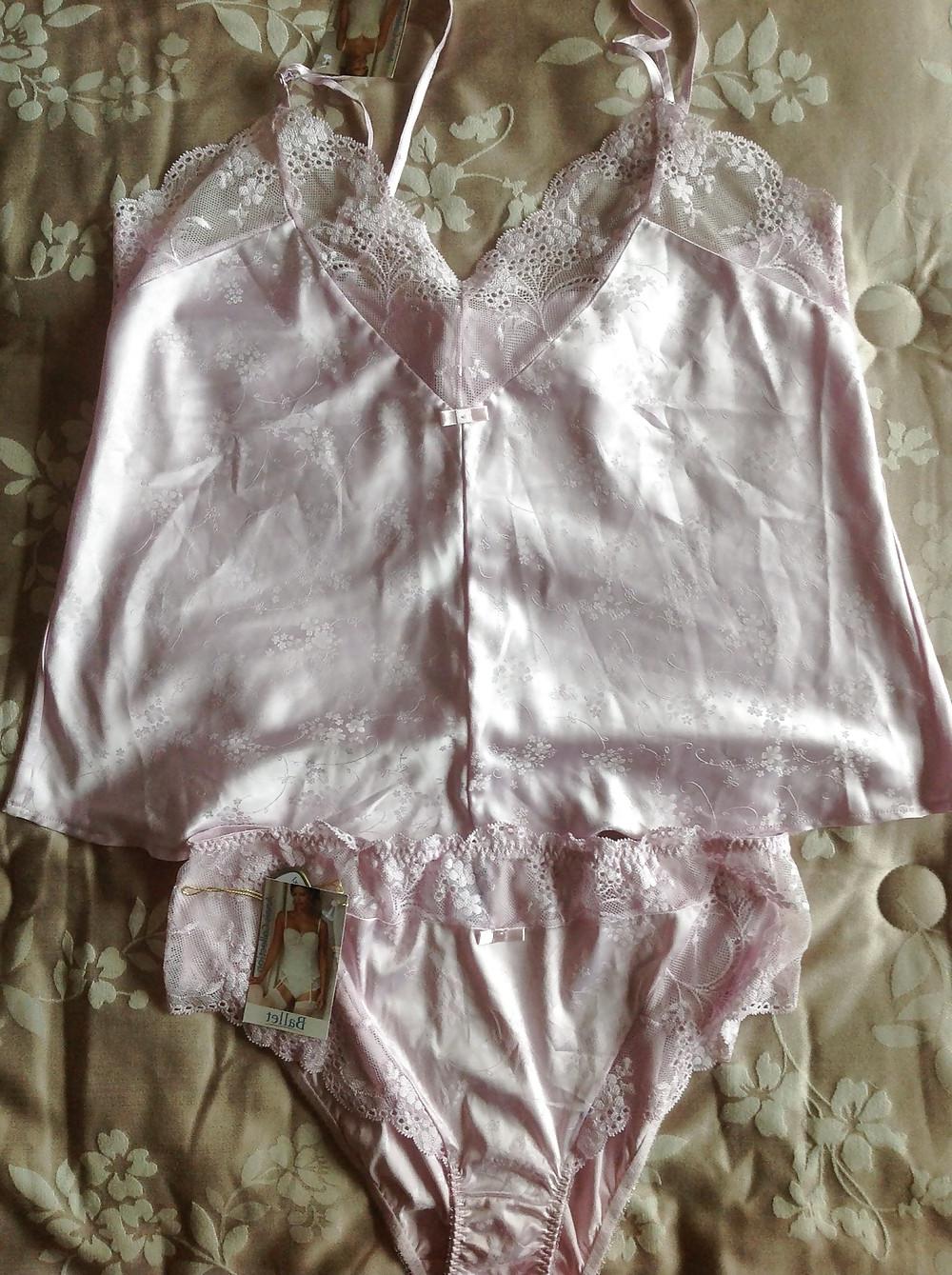 24P New satin panties and lingerie