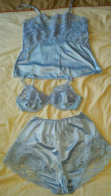24P New satin panties and lingerie