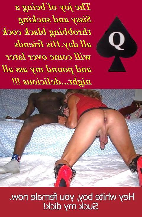 15P Interracial Captions: BBC's training their Sissys 5
