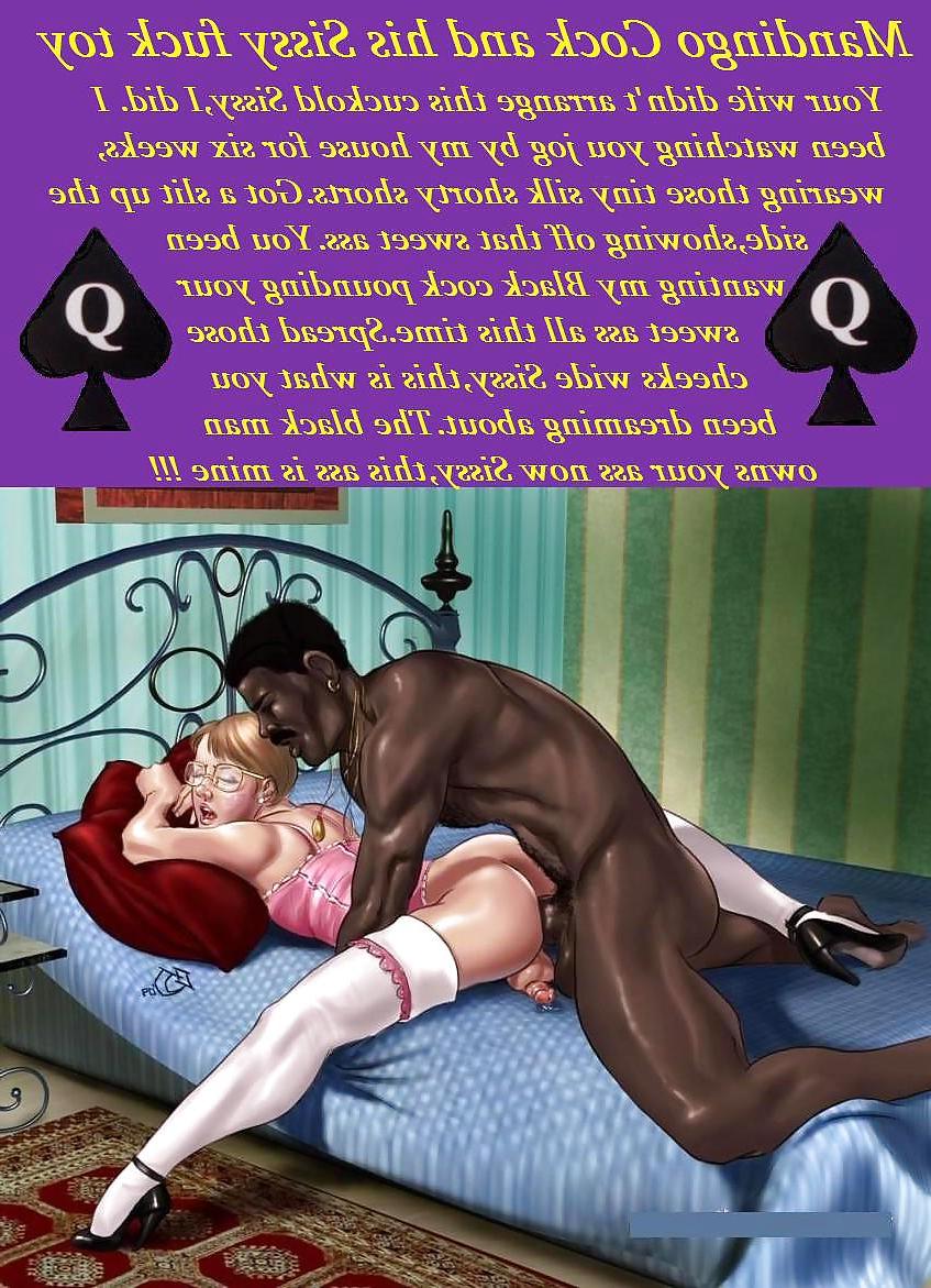 15P Interracial Captions: BBC's training their Sissys 5