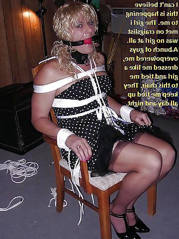 25P Crossdresser Bondage Caption