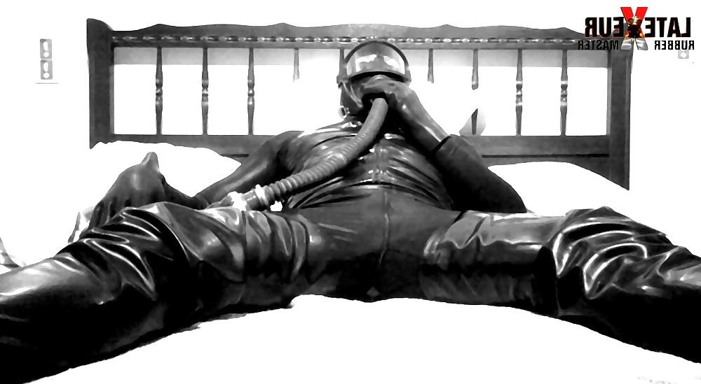 25P Frencch Rubber Master latex et masque a gaz