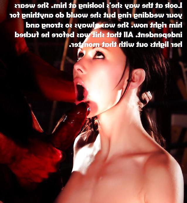 19P Captioned Interracial Slut Wife