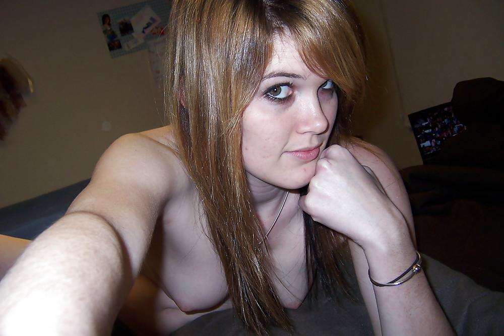 25P Hairy teen shows everything