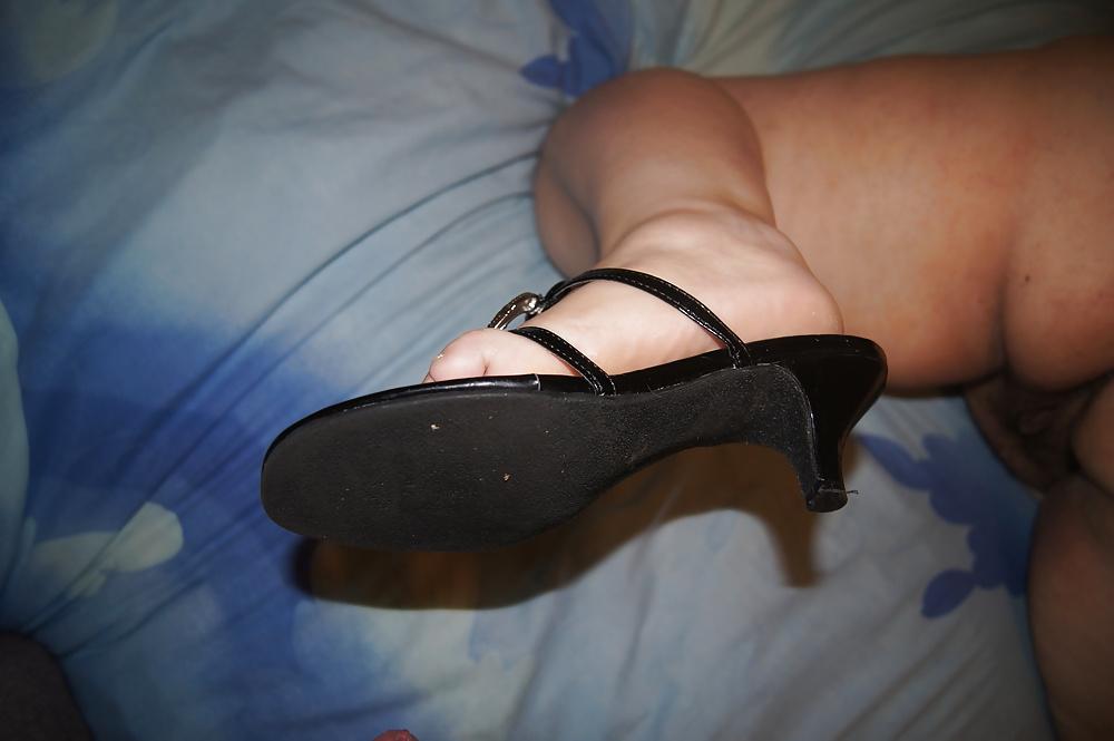 8P Wife in heels and sexy clothes