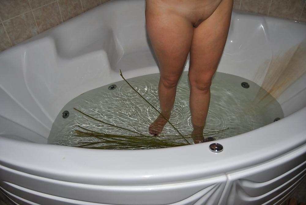 25P My wife in the sauna