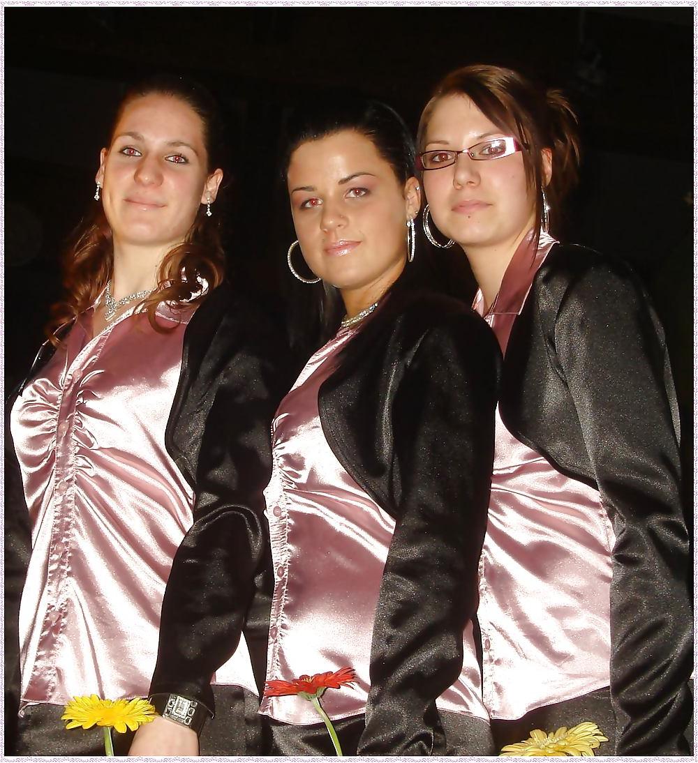 25P Amateur satin casual dresses - custumes, blouses