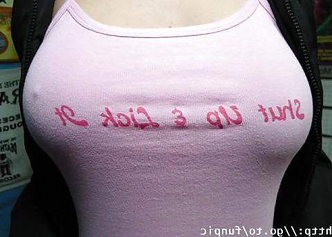 25P Follow what written on T-shirts