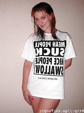 25P Follow what written on T-shirts