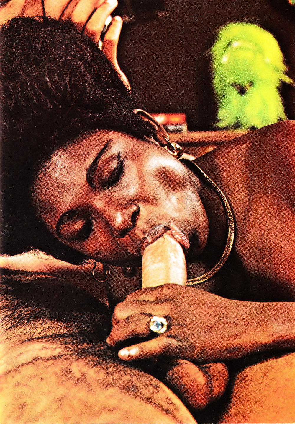25P Vintage Interracial Group Sex