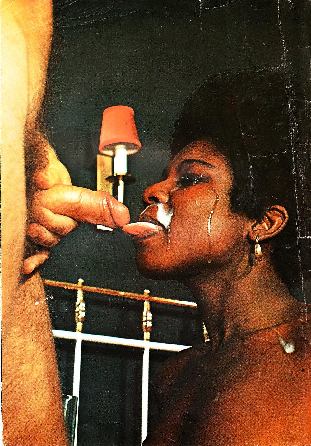 25P Vintage Interracial Group Sex