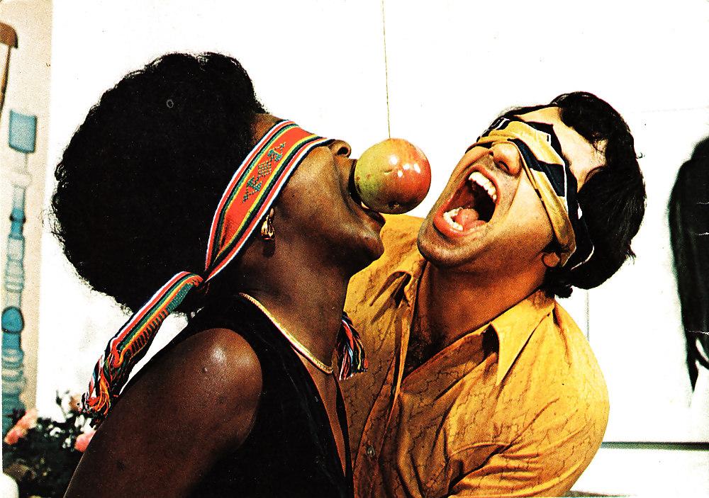 25P Vintage Interracial Group Sex