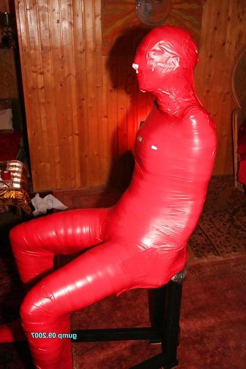25P FETISH 2: Mummification Bondage with Plastic Wrap and Tape