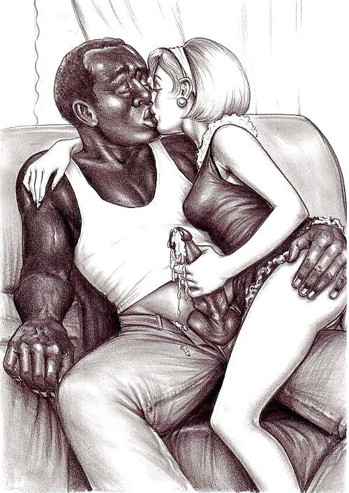 25P Interracial Cartoons
