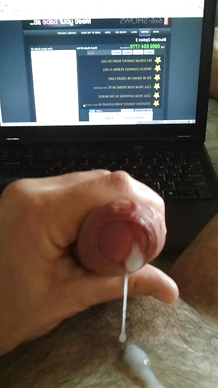 20P Laptop wank and CUM watching Lilly Roma