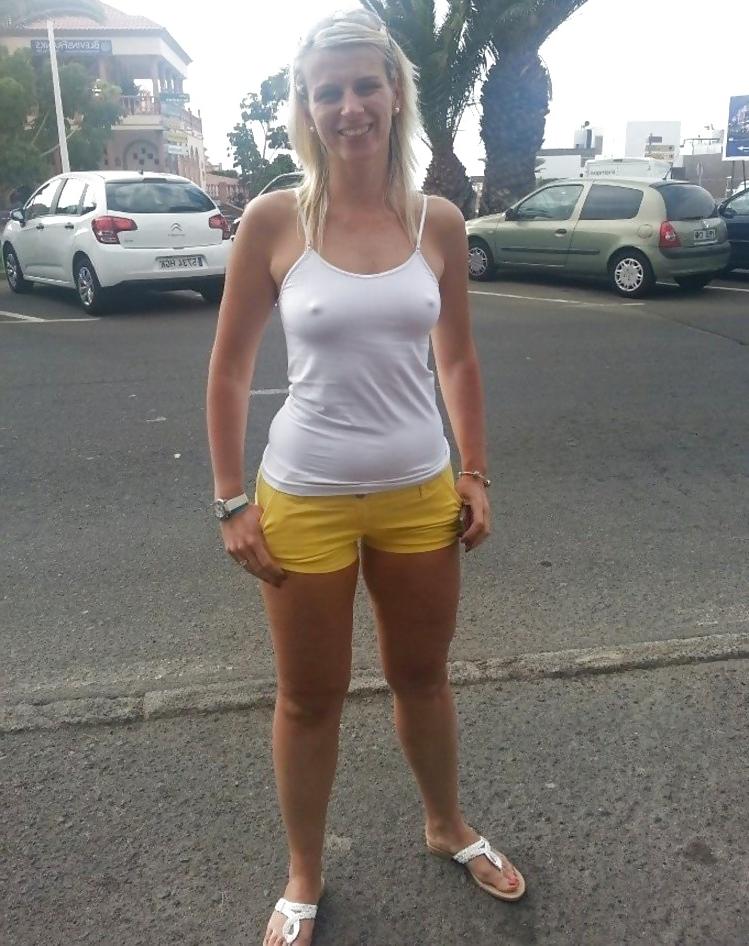 19P Braless in white shirt 5.